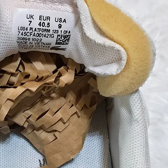 lacoste l004 platform lacoste platform shoes US9 UK7 EUR40.5 - Picture 11 of 11